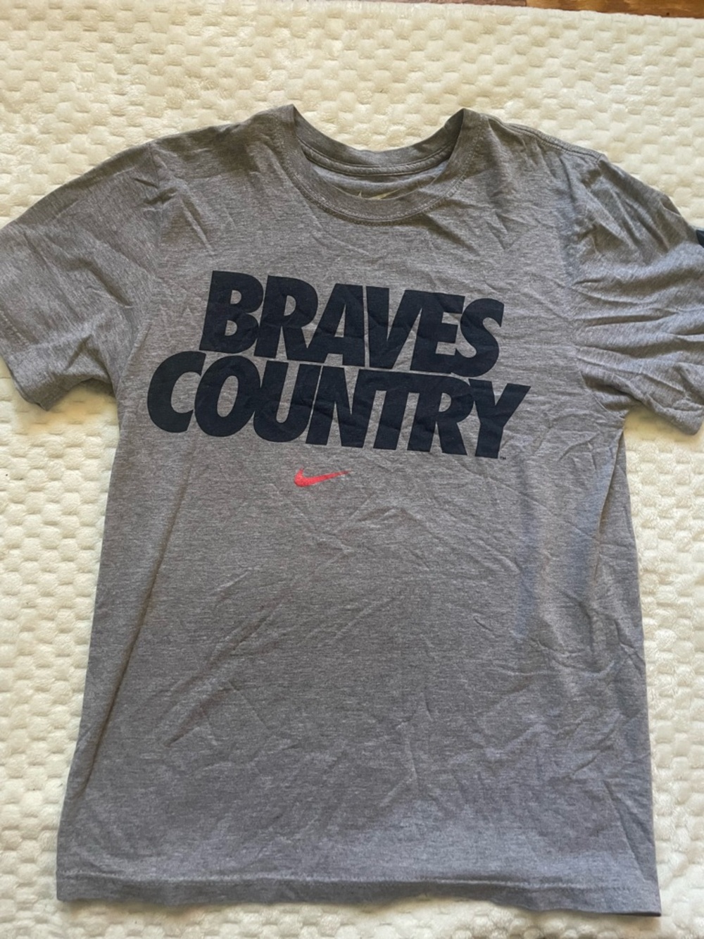 Nike Gray 'Braves Country' Short Sleeve Tee